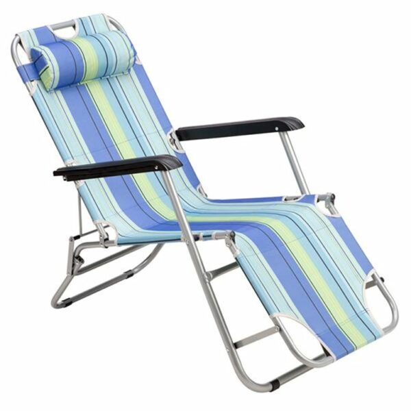 NILS CAMP 15-03-250 : ΞΑΠΛΩΣΤΡΑ - ΠΟΛΥΘΡΟΝΑ NC3024 ΜΠΛΕ SUN LOUNGER