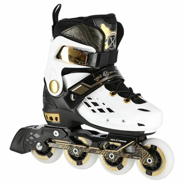 NILS EXTREME 16-01-160 : ΑΥΞΟΜΕΙΟΥΜΕΝΑ ΠΑΤΙΝΙΑ ROLLER NA 20004 ΑΣΠΡΟ IN-LINE SKATES Small 30-33