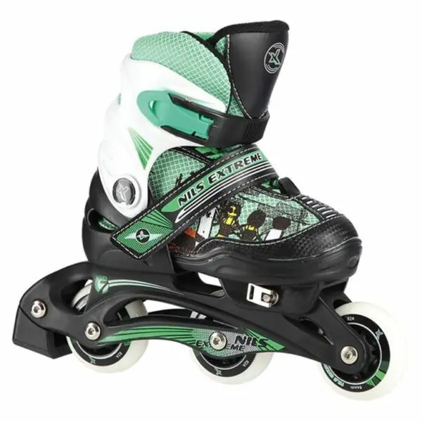 NILS EXTREME 16-1-599 : ΑΥΞΟΜΕΙΟΥΜΕΝΑ ROLLER NJ9128 2 ΣΕ 1 ΠΡΑΣΙΝΟ EXTRA SMALL (26-29) IN-LINE SKATES/HOCKEY ICE SKATES