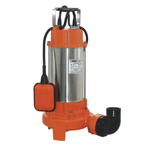 KRAFT 63560 : ΑΝΤΛΙΑ ΛΥΜΑΤΩΝ INOX ΜΕ ΚΟΠΤΗΡΑ 1300W