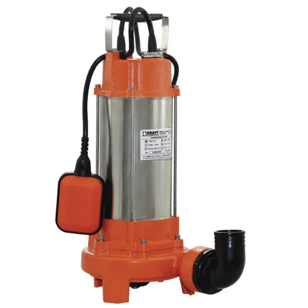 KRAFT 63561 : ΑΝΤΛΙΑ ΛΥΜΑΤΩΝ INOX ΜΕ ΚΟΠΤΗΡΑ 1500W