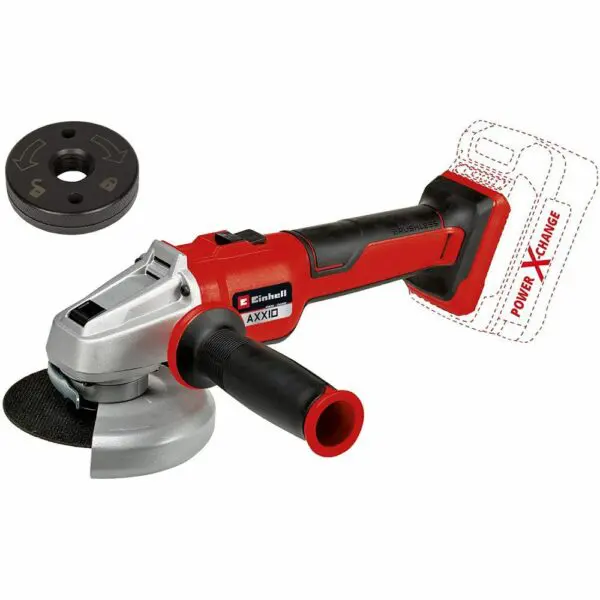EINHELL 4431151 : ΓΩΝΙΑΚΟΣ ΤΡΟΧΟΣ ΜΠΑΤΑΡΙΑΣ BRUSHLESS AXXIO 18/125 Q - SOLO + ΔΩΡΟ