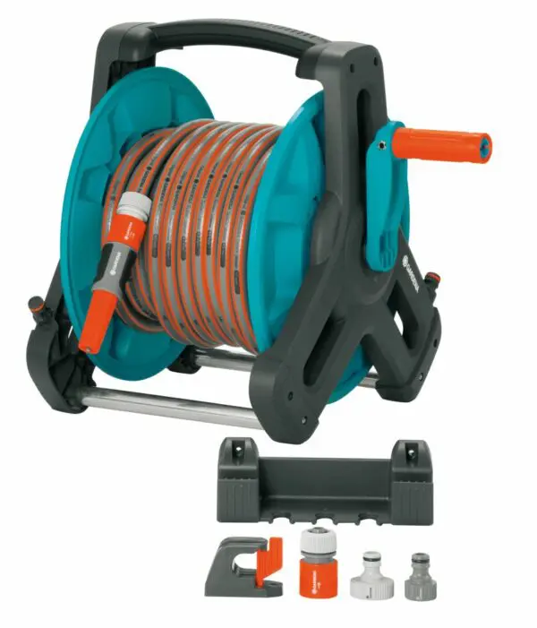 GARDENA 08009-20 : Καρούλι Λάστιχου Πλήρες Σετ Classic 20m 029666100-01