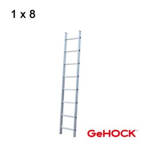 GeHOCK 605008 : Μονή Σκάλα Αλουμινίου 1 x 8 Σκαλοπάτια